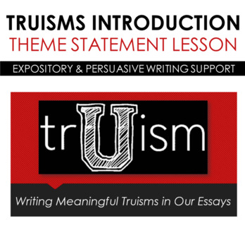 Preview of Identifying and Writing Truisms and Themes