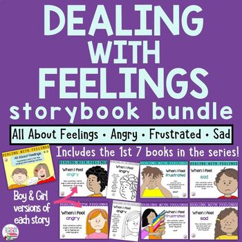 Preview of Identifying, managing feelings and emotions | Feelings storybook lessons