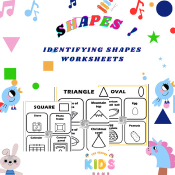 Preview of Identifying shapes worksheets