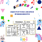 Identifying shapes worksheets