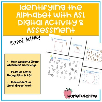 Preview of Identifying the Alphabet with ASL Digital Activity and Assessment