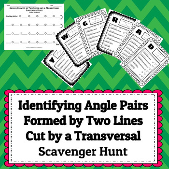 Preview of Identifying the Angle Pairs Formed When Two Lines are Cut by a Transversal