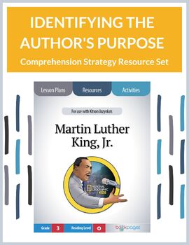 Preview of Identifying the Author's Purpose with Martin Luther King Jr. | Black History
