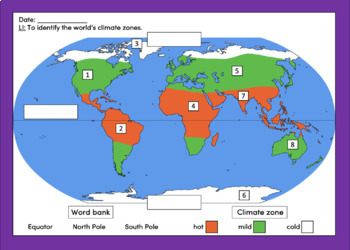 world climate zones worksheets teaching resources tpt