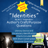 Identities by W.D. Valgardson Author's Purpose Questions a