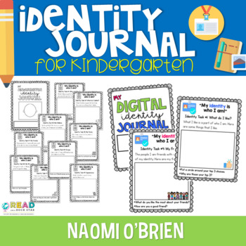 Preview of Identity Journal for Kindergarten Plus Digital File