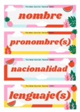 Identity Markers in Spanish