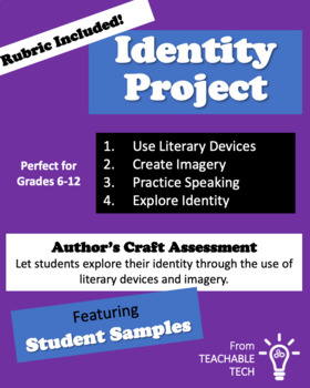 Preview of Identity Project - An Author's Craft Assessment
