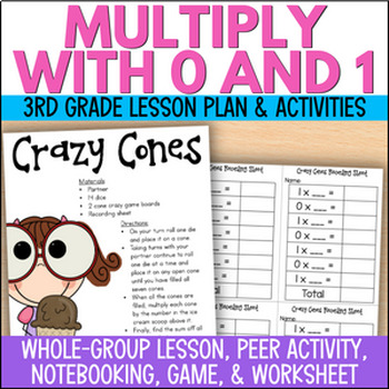 Preview of Multiply by 1 & 0 - Identity & Zero Properties Game, Practice, Review Activities