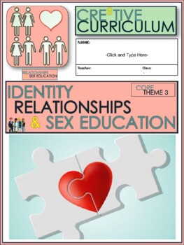 Preview of Identity, Relationships and Sex Education Work Booklet