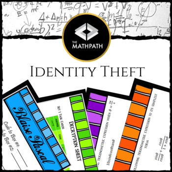 Preview of Identity Theft: Fun Escape Room Style game for Trigonometric Identities