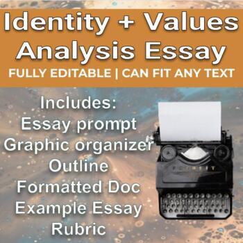 Identity Values Analysis Essay - Use with ANY Text by Managing Mischief