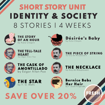 Preview of Identity and Society Theme | Short Story Unit | 4 Week Curriculum | SAVE 20%