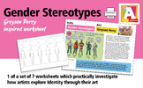 Identity themed worksheet - Gender stereotypes