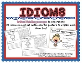 Idiom Book - 24 Idioms with Critical Thinking Reading Passages