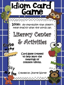 Idiom Game, U-Know Idiom Review Game by Fun in 5th Grade