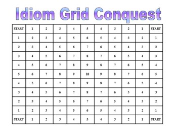 Preview of Idiom Grid Conquest Game