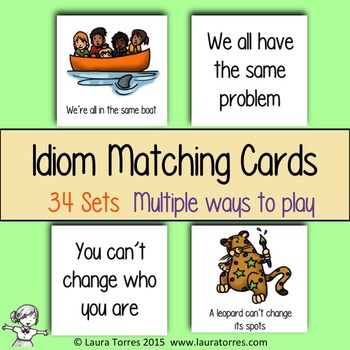 Preview of Idiom Matching Cards