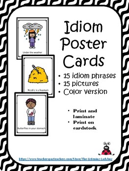 Preview of Idiom Poster Cards