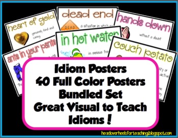 Preview of Idiom Posters Bundled Set