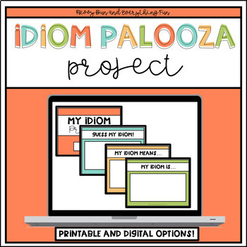 Preview of Idiom Project | Distance Learning | Google Classroom