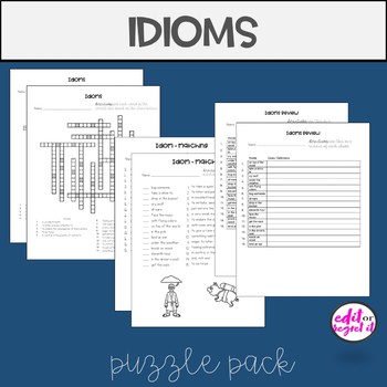 Idiom Puzzle Pack Matching Crossword Puzzle Review by Edit or Regret It