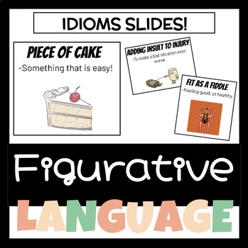 Preview of Idiom Slides | Idiom Definitions Slideshow | Idiom Review Slides | Idioms