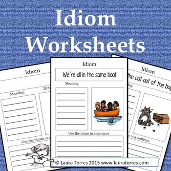 Preview of Idiom Worksheets