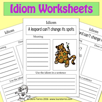 middle idiom for school worksheet Idioms School Worksheet Don Take Literally It Middle T