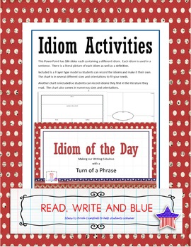 Preview of Idiom a  Day