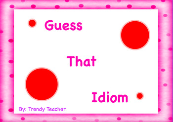 Preview of Idiom flipchart