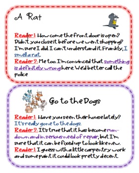 Preview of Idiom mini-readers theater cards for second grade