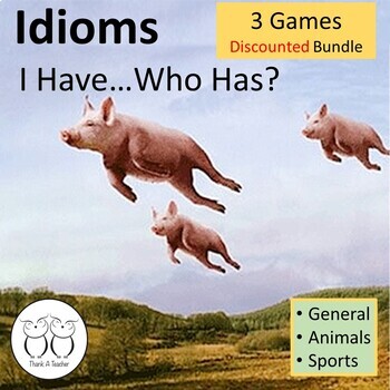 Idioms Games Bundle by Thank a Teacher | Teachers Pay Teachers