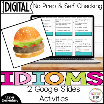 Preview of Idioms Activities | Digital