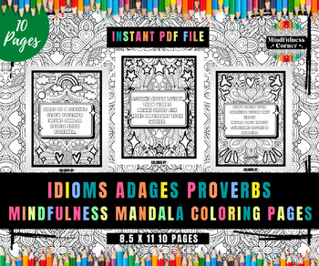 coloring pages idioms dictionary