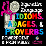 Idioms, Adages, and Proverbs PowerPoint and Worksheets Fig