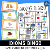 Idioms Bingo Game