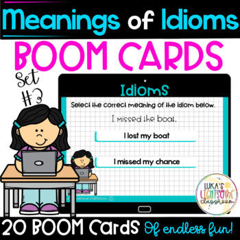 Preview of Idioms Boom Cards | Set 3