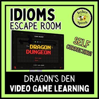 Preview of Idioms Escape the Dragon's Dungeon Digital Breakout Room