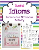 Idioms FREE Interactive Notebook Lesson/Activity