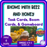 Idioms | Figurative Language | Bees and Honey | Task Cards