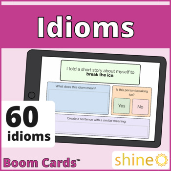 Preview of Idioms Figurative Language, Creative Writing, Figures of Speech Literary Devices