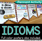 Idioms with Pictures Activity Figurative Language Pennant