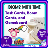 Idioms | Figurative Language | Time Flies | Task Cards Boo