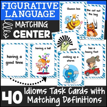 Idiom Matching Game or Poster  Teaching figurative language, Classroom  language, Teaching writing