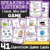 Idioms I Have Who Has Game, Matching Task Cards Activity, 