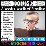 Idioms Lesson, Practice & Assessment | Print and Digital