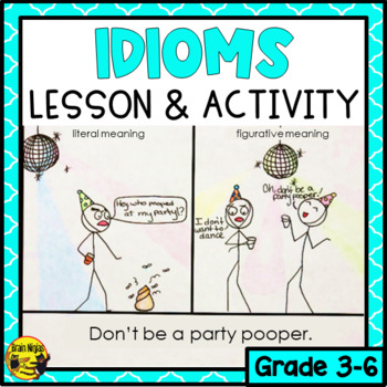 Preview of Idioms Activity | Figurative Language