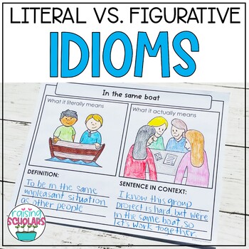 Preview of Idioms Literal vs. Figurative Meaning