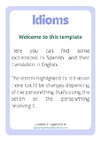 Idioms  / Modismos  (Spanish - English)